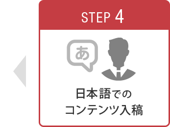 STEP4 日本語でのコンテンツ入稿